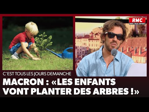 Macron veut faire planter des arbres aux enfants