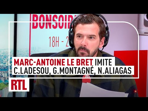 Marc-Antoine Le Bret imite Chantal Ladesou, Gilbert Montagné, Gérard Darmanin, Nikos Aliagas…