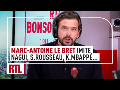 Marc-Antoine Le Bret imite Nagui, Sandrine Rousseau, Mac Lessgy, Kylian Mbappé et Stéphane Marie