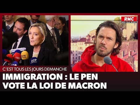 Arnaud Demanche : Immigration : Le Pen vote la loi de Macron