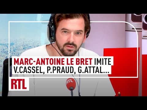 Marc-Antoine Le Bret imite Vincent Cassel, Pascal Praud, Emmanuel Macron et Gabriel Attal