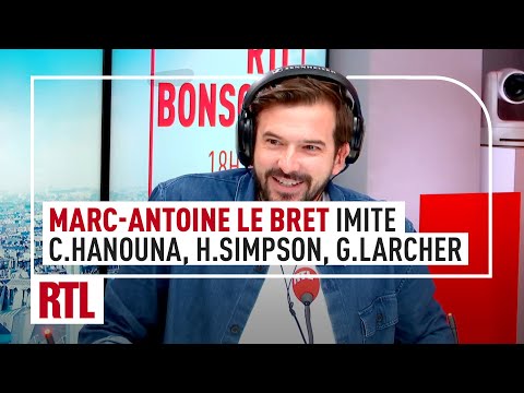 Marc-Antoine Le Bret imite Gérard Larcher, Camille Combal, Cyril Hanouna, Homer Simpson…