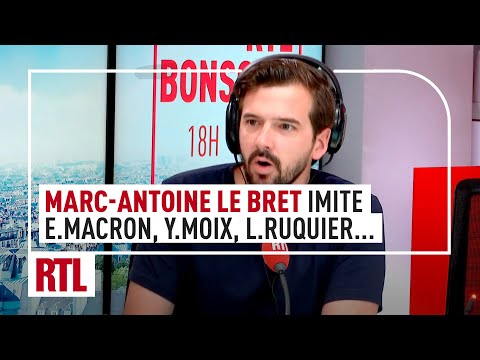 Marc-Antoine Le Bret imite Yann Moix, Didier Deschamps, Laurent Ruquier et Emmanuel Macron