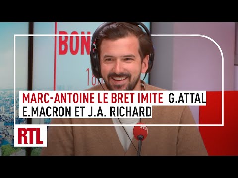 Gabriel Attal, Emmanuel Macron, Jean-Alphonse Richard… Les imitations de Marc-Antoine Le Bret