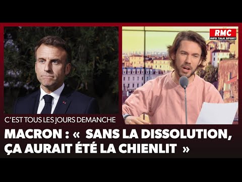 Arnaud Demanche: Macron : « sans la dissolution,ça aurait été la chienlit »