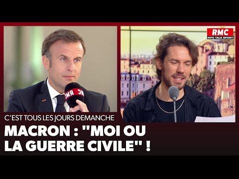 Arnaud Demanche – Macron : « Moi ou la guerre civile » !