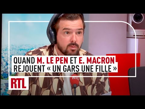 Quand Emmanuel Macron et Marine Le Pen rejouent « Un gars, une fille »