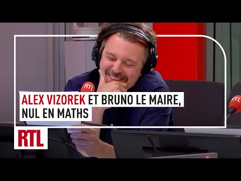 Alex Vizorek et Bruno Le Maire, nul en maths