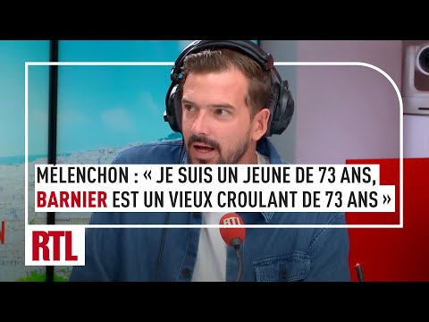 JL Mélenchon : « Je suis un petit jeune de 73 ans, Barnier est un vieux croulant de 73 ans et demi »