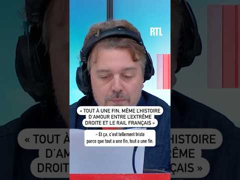 « Tout a une fin, même l’histoire d’amour entre l’extrême droite et le rail français » 🤣