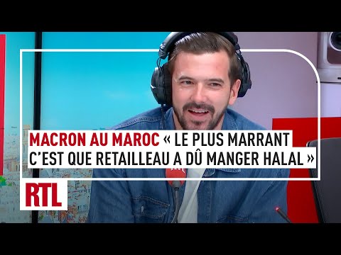 E. Macron au Maroc : « Le plus marrant c’est que B. Retailleau a dû manger halal »