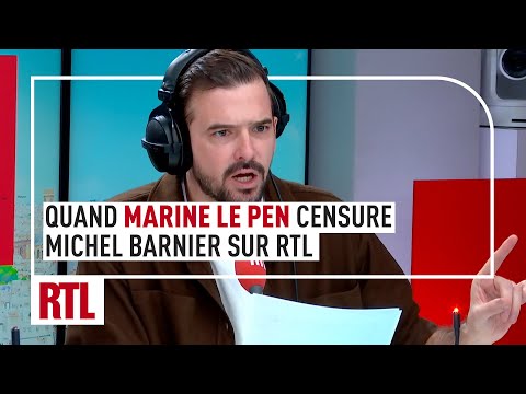 Quand Marine Le Pen censure Michel Barnier sur RTL