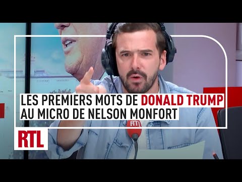 Les premiers mots de Donald Trump au micro de Nelson Monfort