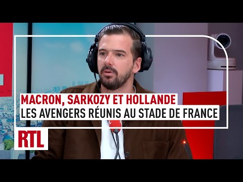 Macron, Sarkozy et Hollande : les Avengers réunis au stade de France