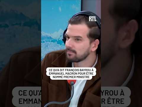 Ce qu’a dit François Bayrou à Emmanuel Macron pour être nommé Premier ministre