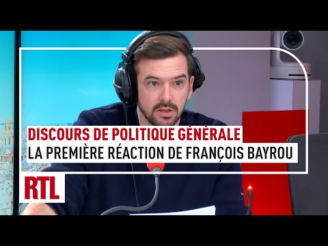 Discours de politique générale : la première réaction de François Bayrou