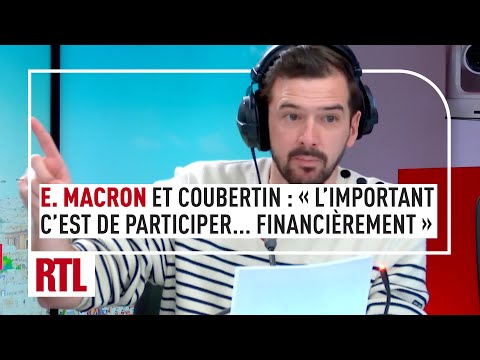 Emmanuel Macron et l’esprit Coubertin : « L’important c’est de participer… financièrement »