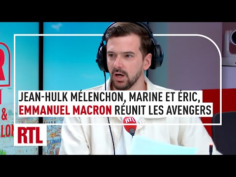 Jean-Hulk Mélenchon, Marine et Éric, Emmanuel Macron réunit les Avengers